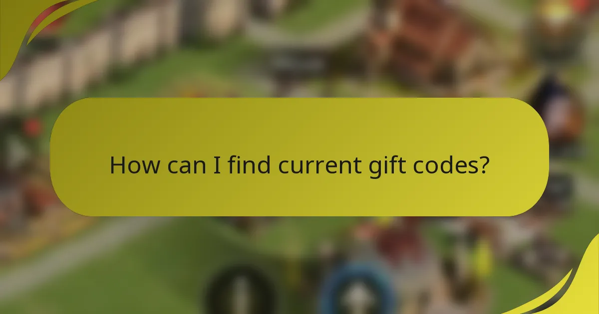 How can I find current gift codes?